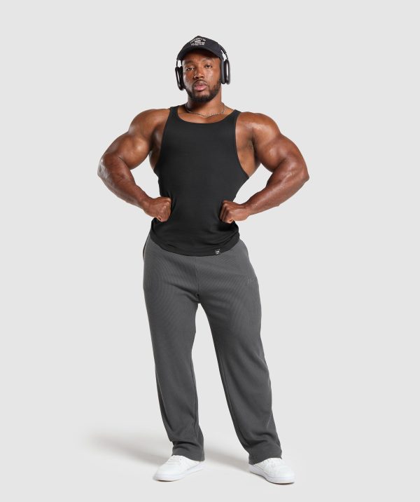 Waffle Straight Leg Joggers - Image 4