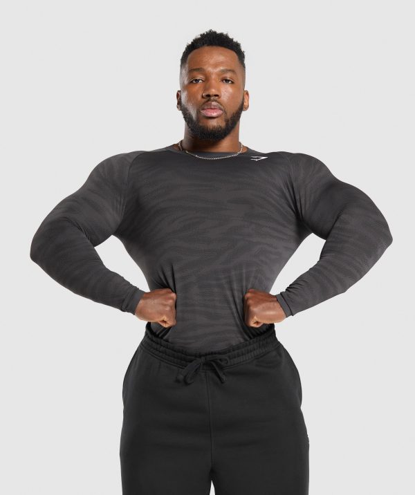 Geo Animal Seamless Long Sleeve T-Shirt - Image 5