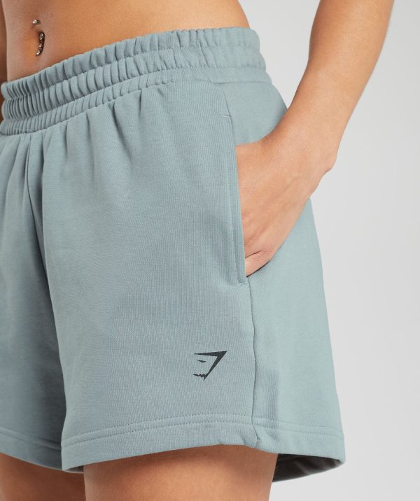 Care Label Graphic Brushed Shorts - Image 6