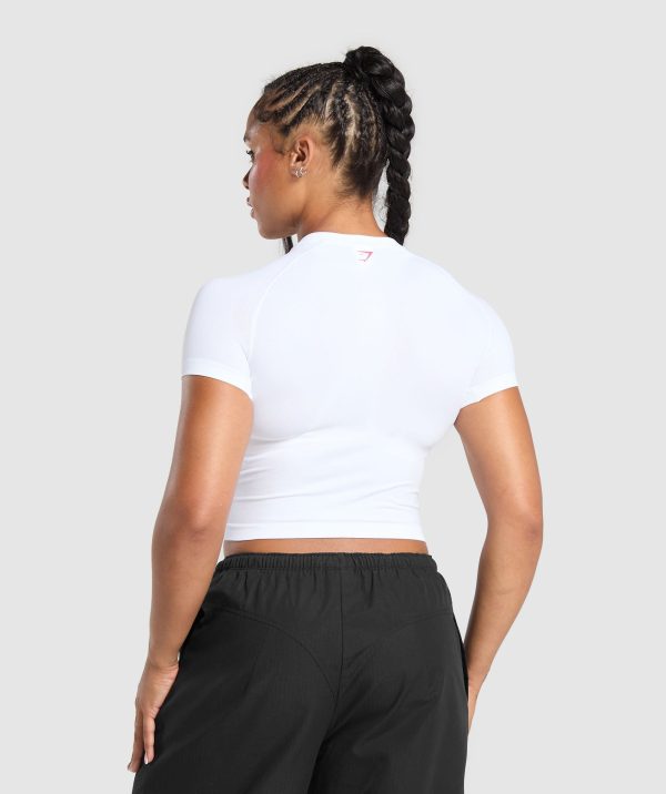 Barbell Hearts Seamless Baby Tee - Image 2