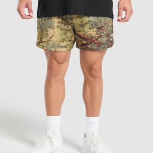 Printed Mesh 5" Shorts