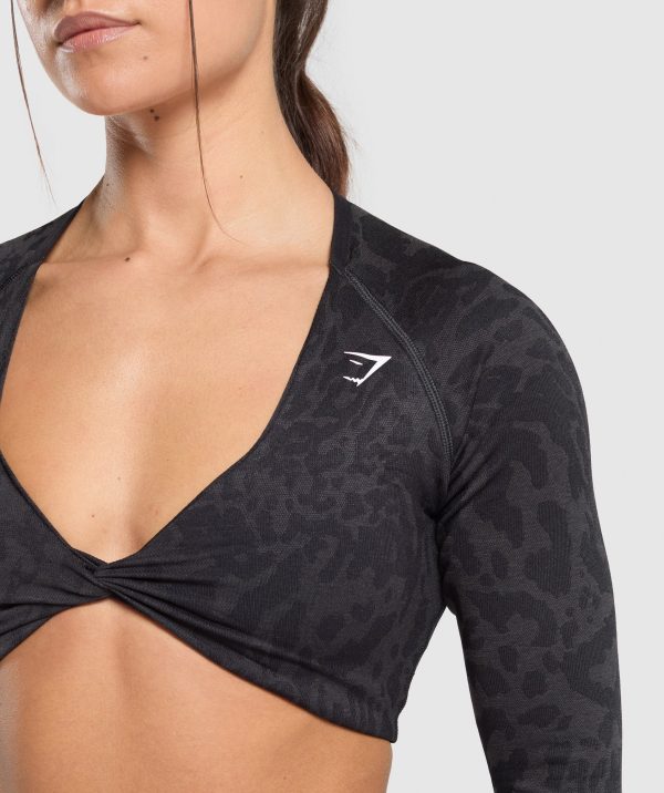 Adapt Safari Long Sleeve Crop Top - Image 4