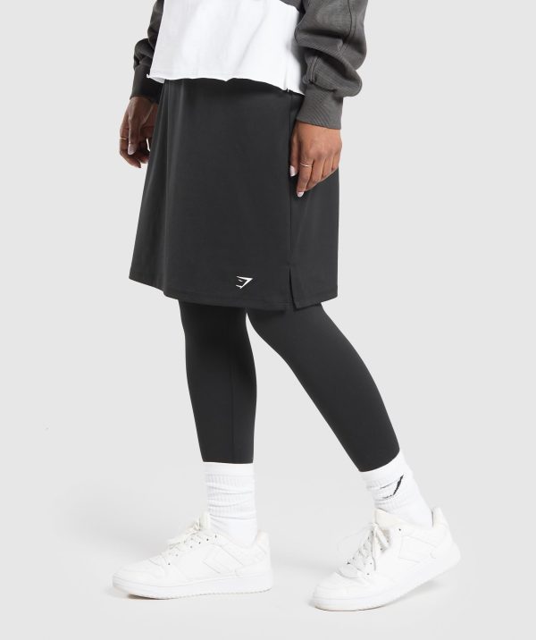 2 in 1 High Waisted Skirt Leggings - Image 3