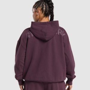 Power Oversized Zip Hoodie