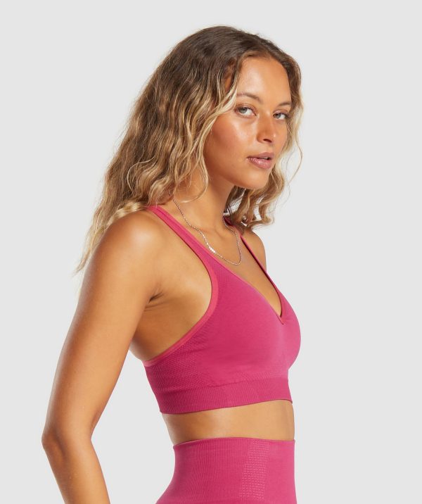 Vital Seamless 2.0 V Neck Sports Bra - Image 4