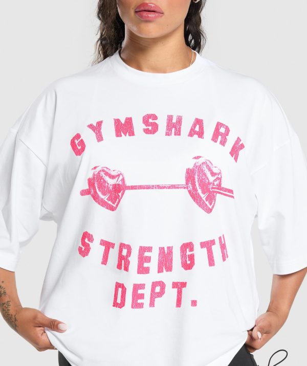Barbell Hearts Oversized T-Shirt - Image 5