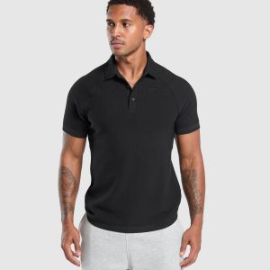 Waffle Polo Shirt