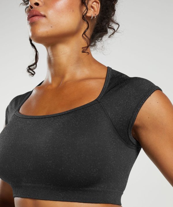 Adapt Fleck Seamless Crop Top - Image 6