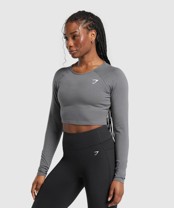 Lifting Essential Long Sleeve Crop Top - Image 3