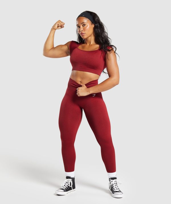 Adapt Fleck Seamless Crop Top - Image 4