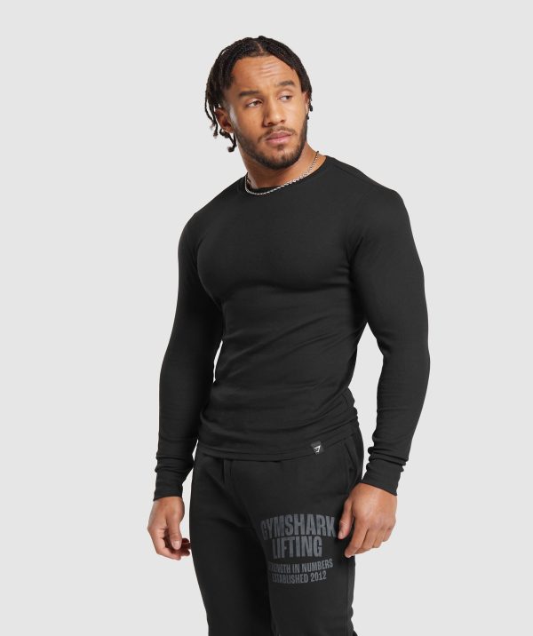 Ribbed Long Sleeve T-Shirt - Image 3
