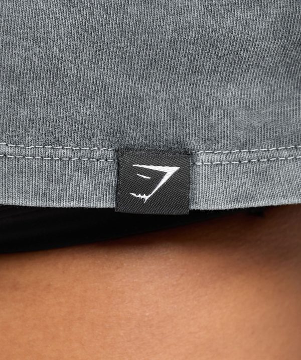 Collegiate Shadow Washed Crop Top - Image 6