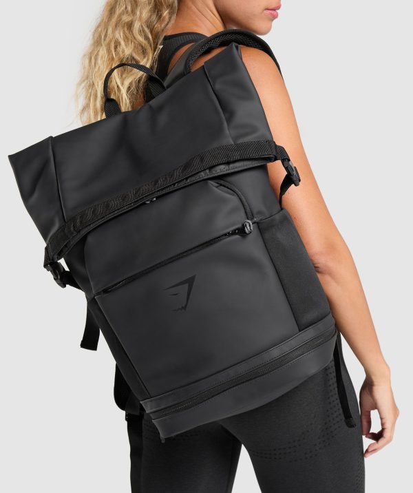Sleek Backpack Roll Top - Image 2