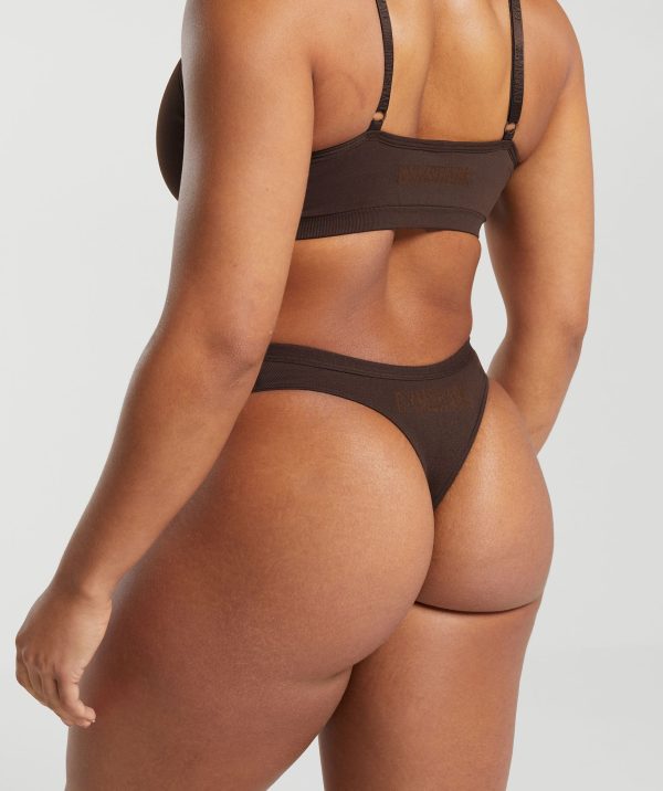Seamless Dipped Front Thong - Image 2
