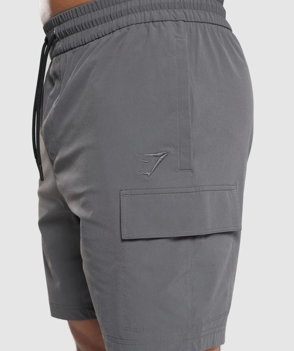 Stretch Woven Cargo Shorts - Image 5