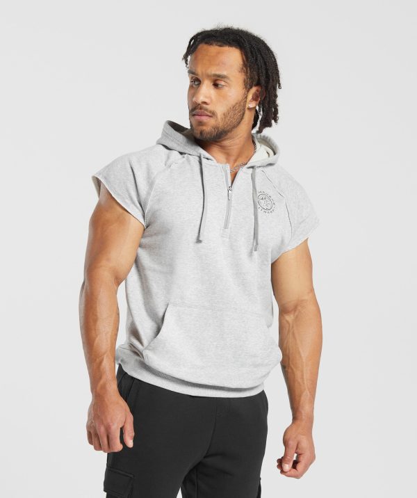 Legacy 1/4 Zip Cap Sleeve Hoodie - Image 3