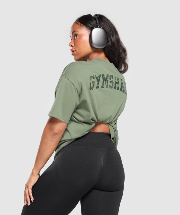 Adapt Camo Graphic Oversized Top - Image 5