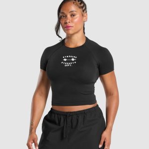 Barbell Hearts Seamless Baby Tee