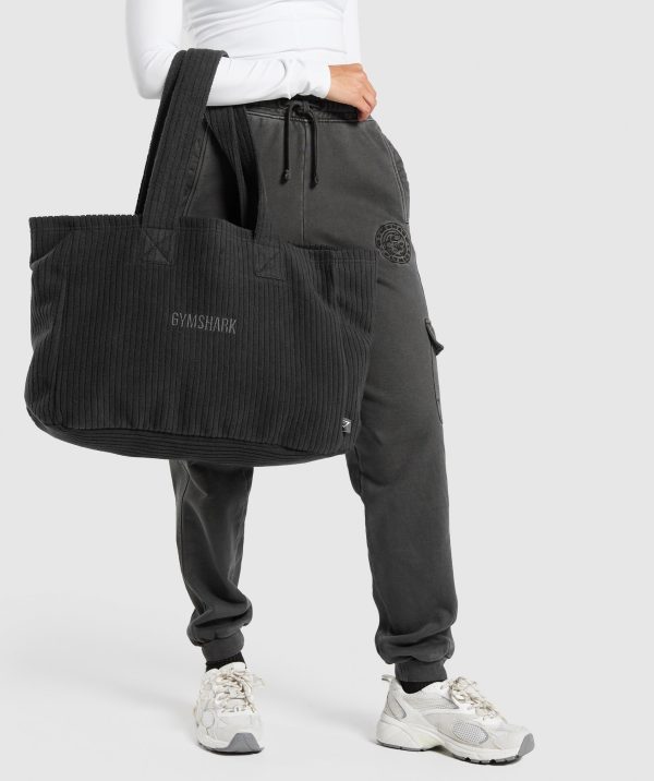 Oversized Cord Tote Bag - Image 2