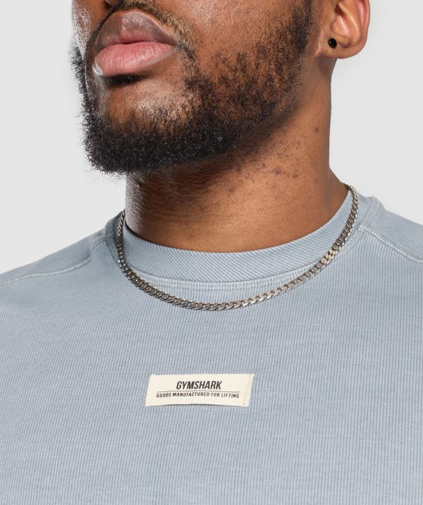 Heavyweight Rib Short Sleeve Crew - Image 4