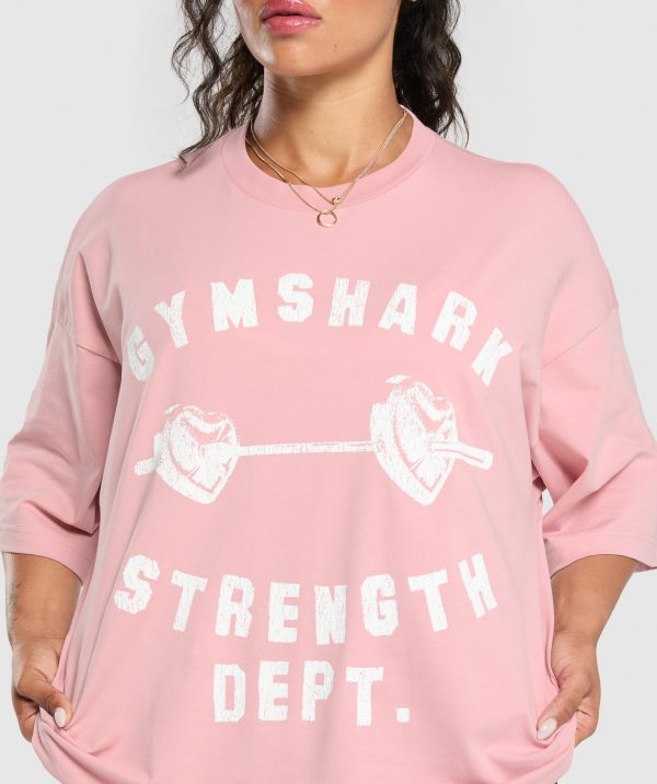 Barbell Hearts Oversized T-Shirt - Image 6