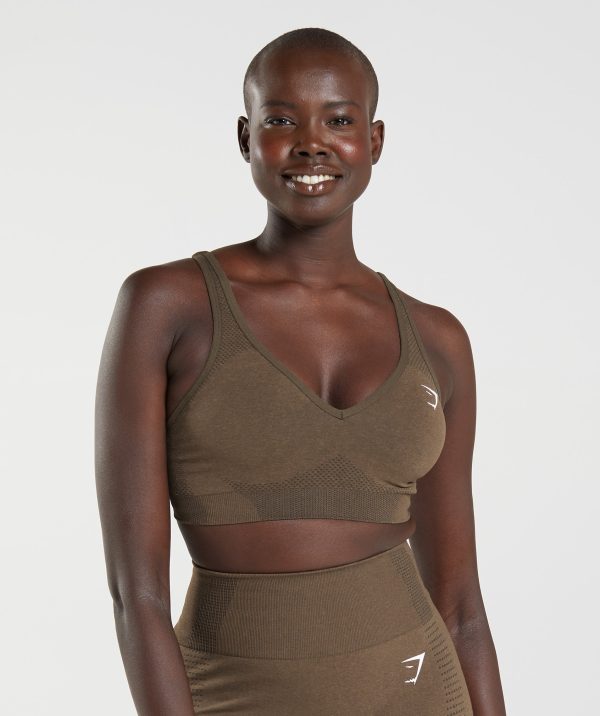 Vital Seamless 2.0 V Neck  Sports Bra - Image 3