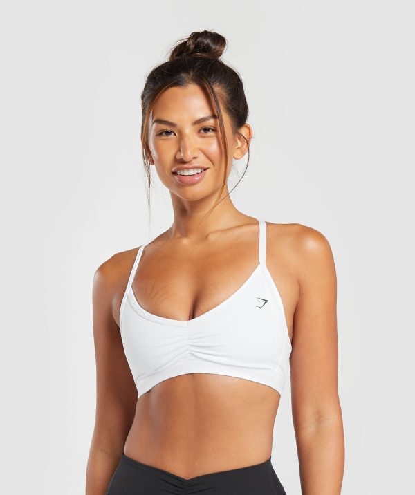 Ruched Strappy Sports Bra - Image 2