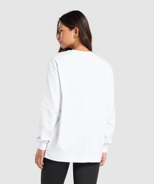Cotton Oversized Long Sleeve Top - Image 2