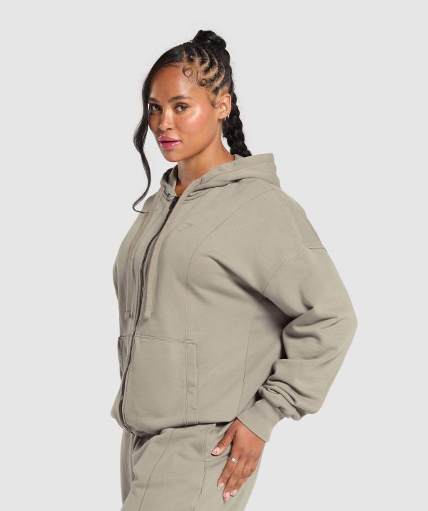Power Oversized Zip Hoodie - Image 3