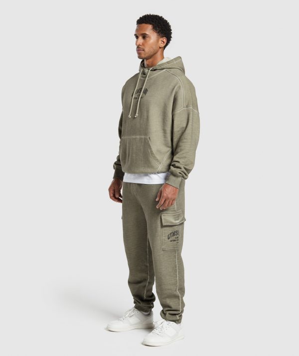 Heavyweight Washed Cargo Joggers - Image 4