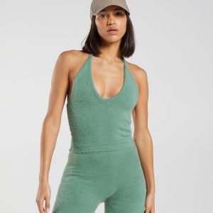 Whitney Eyelash Knit Midi Halter Top