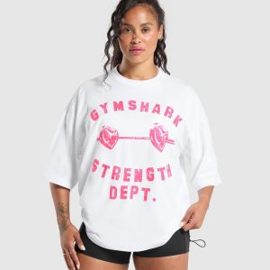 Barbell Hearts Oversized T-Shirt