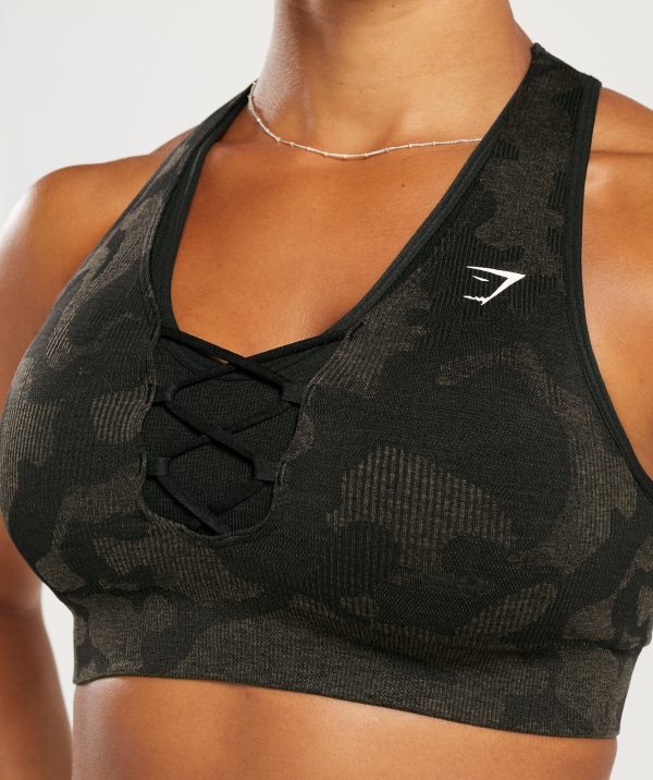 Adapt Camo Seamless Ribbed Sports Bra - Image 5