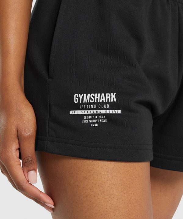 Care Label Graphic Brushed Shorts - Image 6
