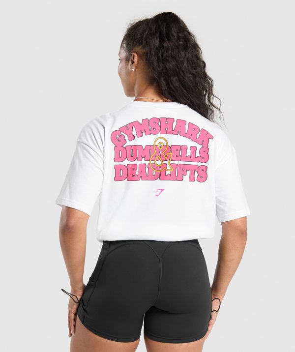 Dumbells & Deadlifts Oversized T-Shirt - Image 2