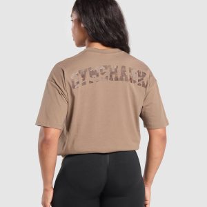 Adapt Camo Graphic Oversized Top