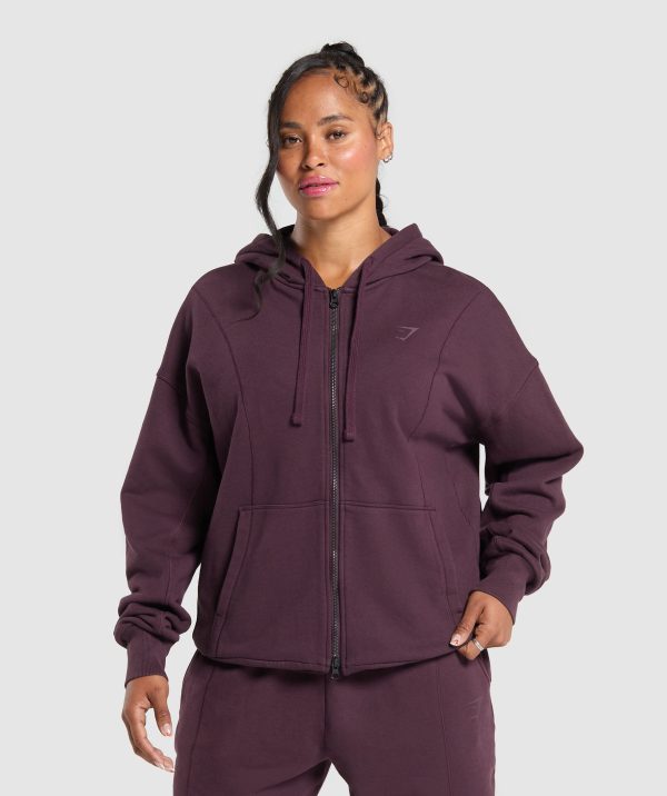 Power Oversized Zip Hoodie - Image 2