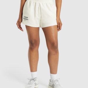 Care Label Graphic Brushed Shorts