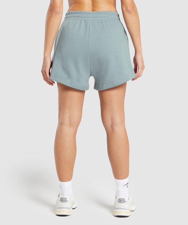 Care Label Graphic Brushed Shorts - Image 2