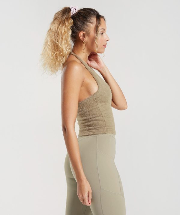 Whitney Eyelash Knit Midi Halter Top - Image 5