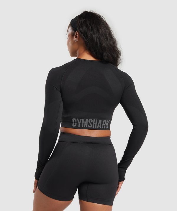 Flex Long Sleeve Crop Top - Image 2