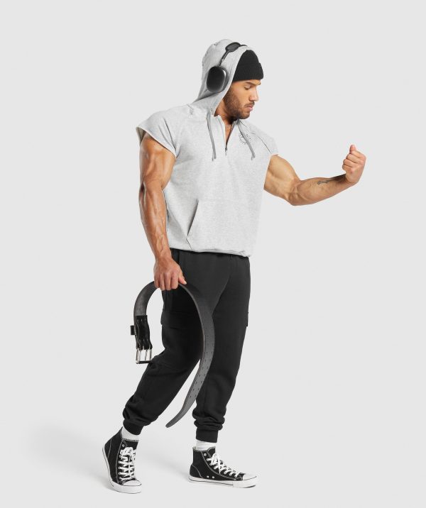 Legacy 1/4 Zip Cap Sleeve Hoodie - Image 4
