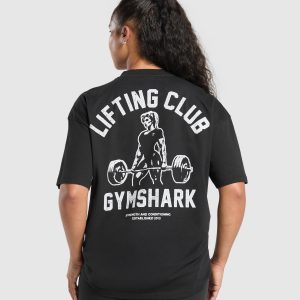 Script Graphic Oversized T-Shirt