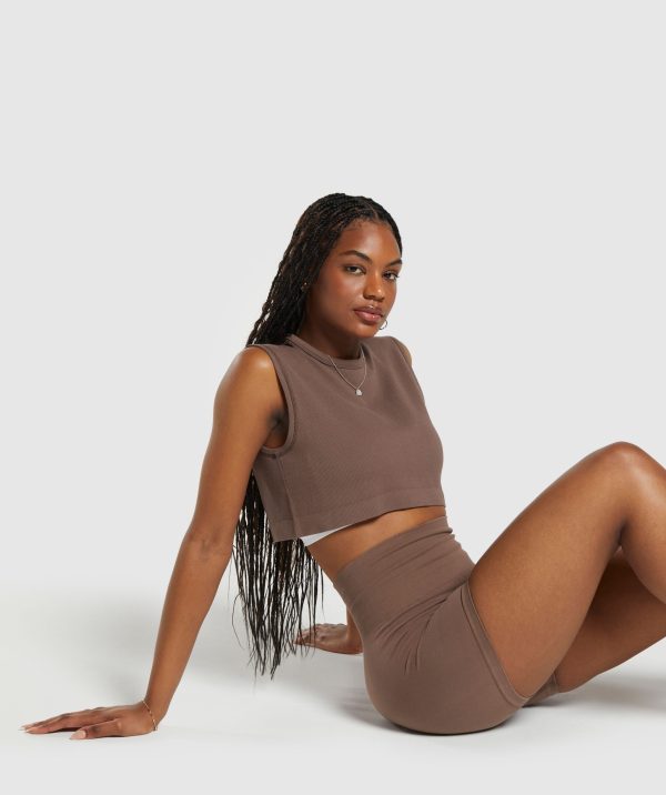 Ribbed Cotton Seamless Tank - Image 4