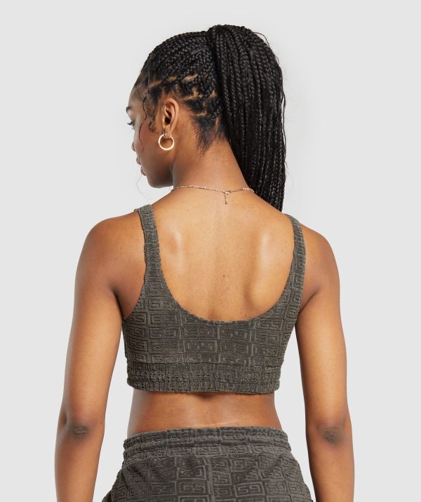 Monogram Towelling Bralette - Image 2