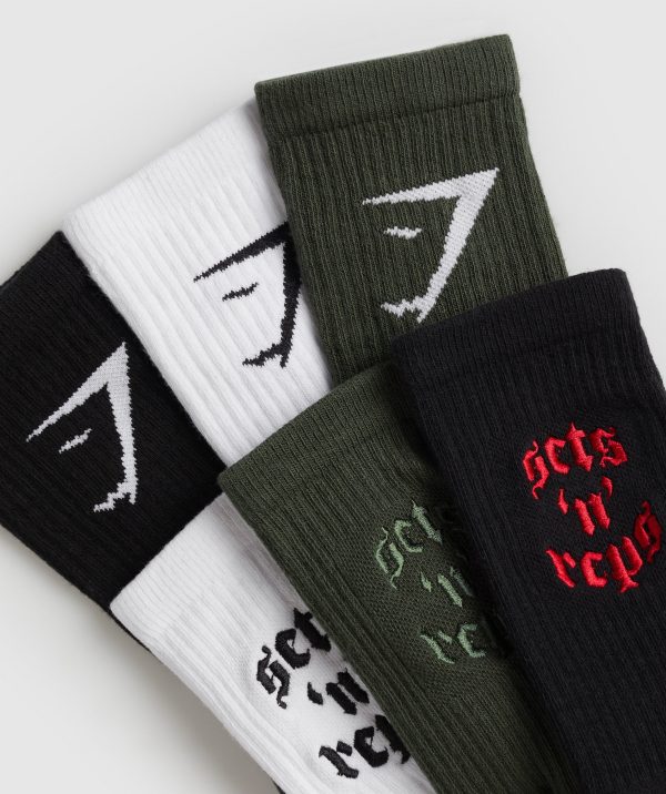 Sets and Reps 3pk Crew Socks - Image 2