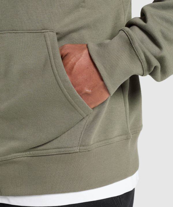 Crest Oversized Zip Up Hoodie - Image 6