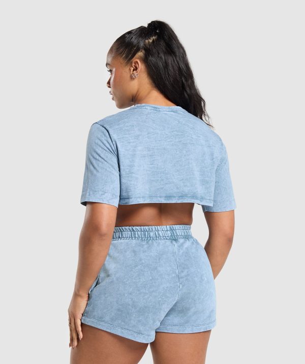 Collegiate Shadow Washed Crop Top - Image 2