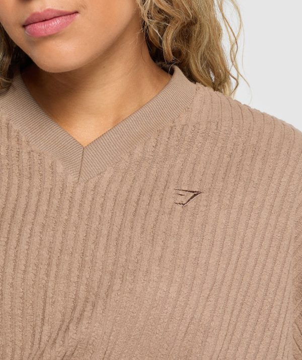 Cropped Cord Sweater - Image 5