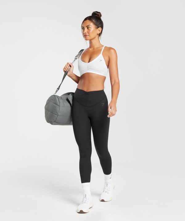Ruched Strappy Sports Bra - Image 4